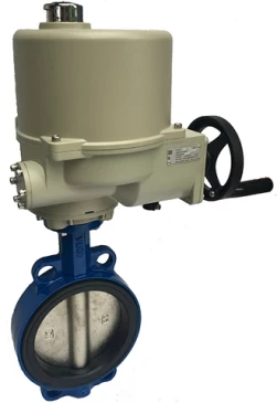 Затвор дисковый поворотный ABRA Ду125 Ру16 BUV-VF826D, межфланцевый, корпус - чугун, диск - чугун, с электроприводом, EPDM в Липецке