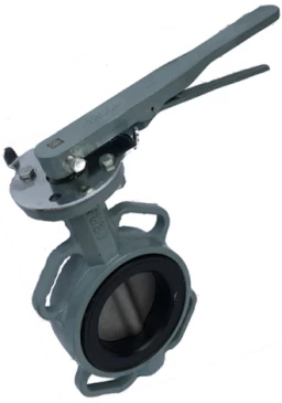 Затвор дисковый поворотный ABRA Ду200 Ру16 BUV-VF863D, межфланцевый, корпус - чугун, диск - нержавеющая сталь, рукоятка, NBR в Липецке