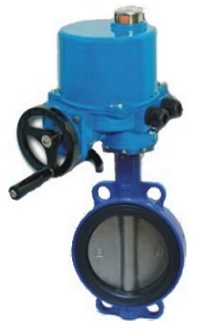 Затвор дисковый поворотный ABRA Ду50 Ру16 BUV-VF863D, межфланцевый, корпус - чугун, диск - нержавеющая сталь, с электроприводом, NBR в Липецке