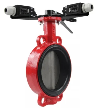 Затвор дисковый поворотный ABRA Ду125 Ру10/16 BUV-VF866D, межфланцевый, корпус - чугун, диск - нержавеющая сталь, рукоятка, EPDM в Липецке