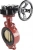 Затвор дисковый поворотный ABRA Ду300 Ру16 BUV-VF843D, межфланцевый, корпус - чугун, диск - бронза, редуктор, NBR в Липецке